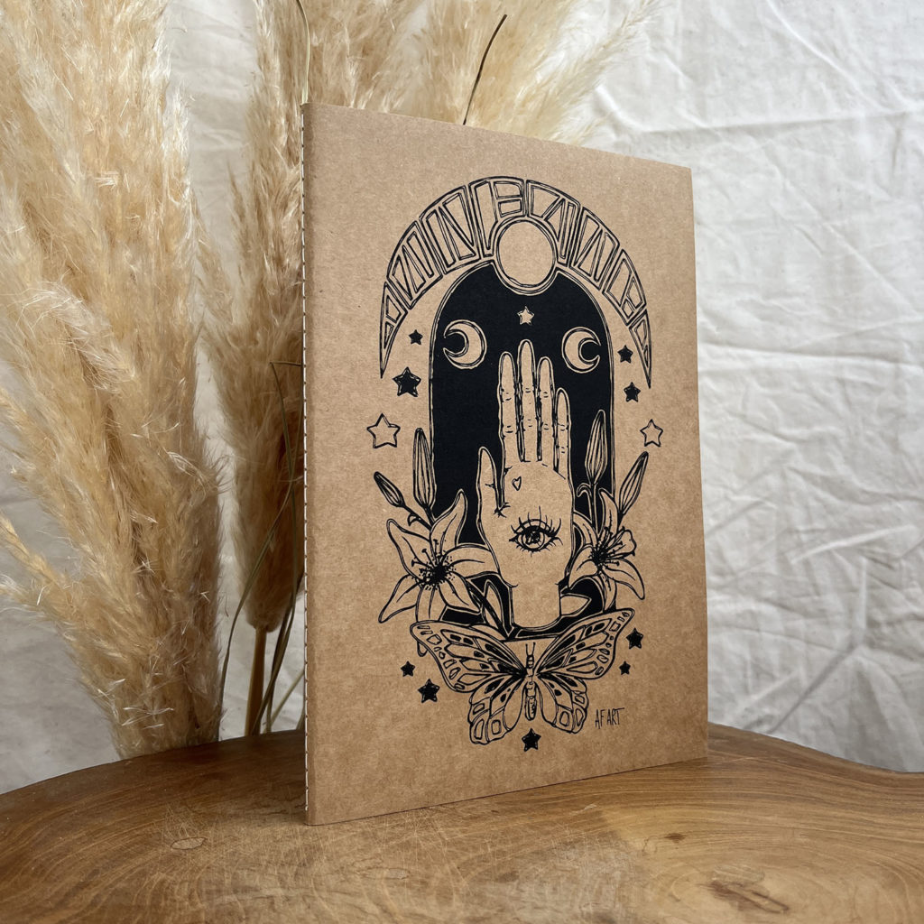 AF.ART carnet de note en kraft A5 mystiques et esotérique