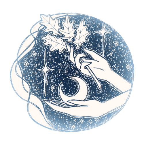 AF.ART illustration logo main sacrée mystique