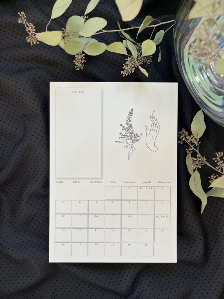 AF.ART calendrier solaire illustrations mystique