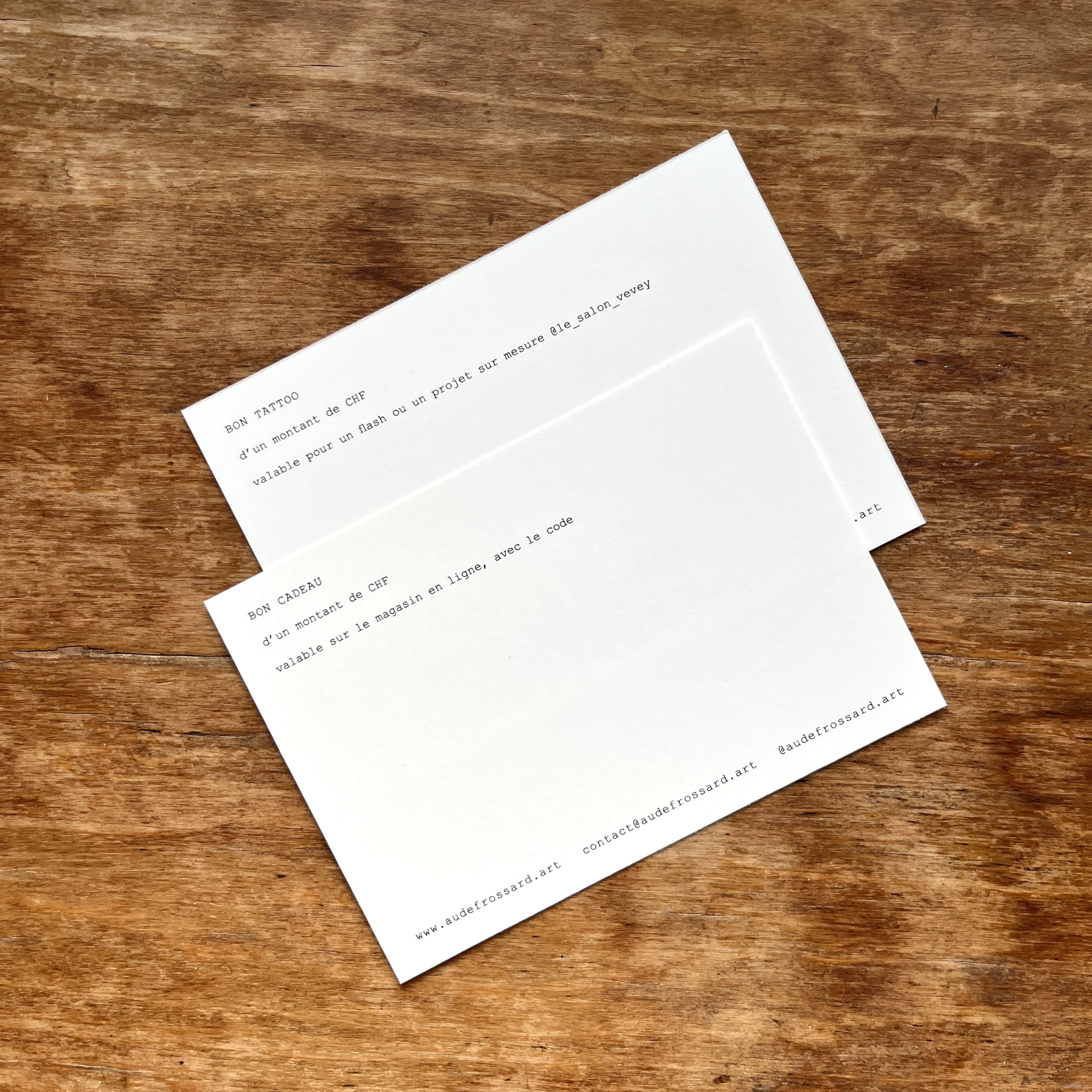 AF.ART bon cadeau et tatouage