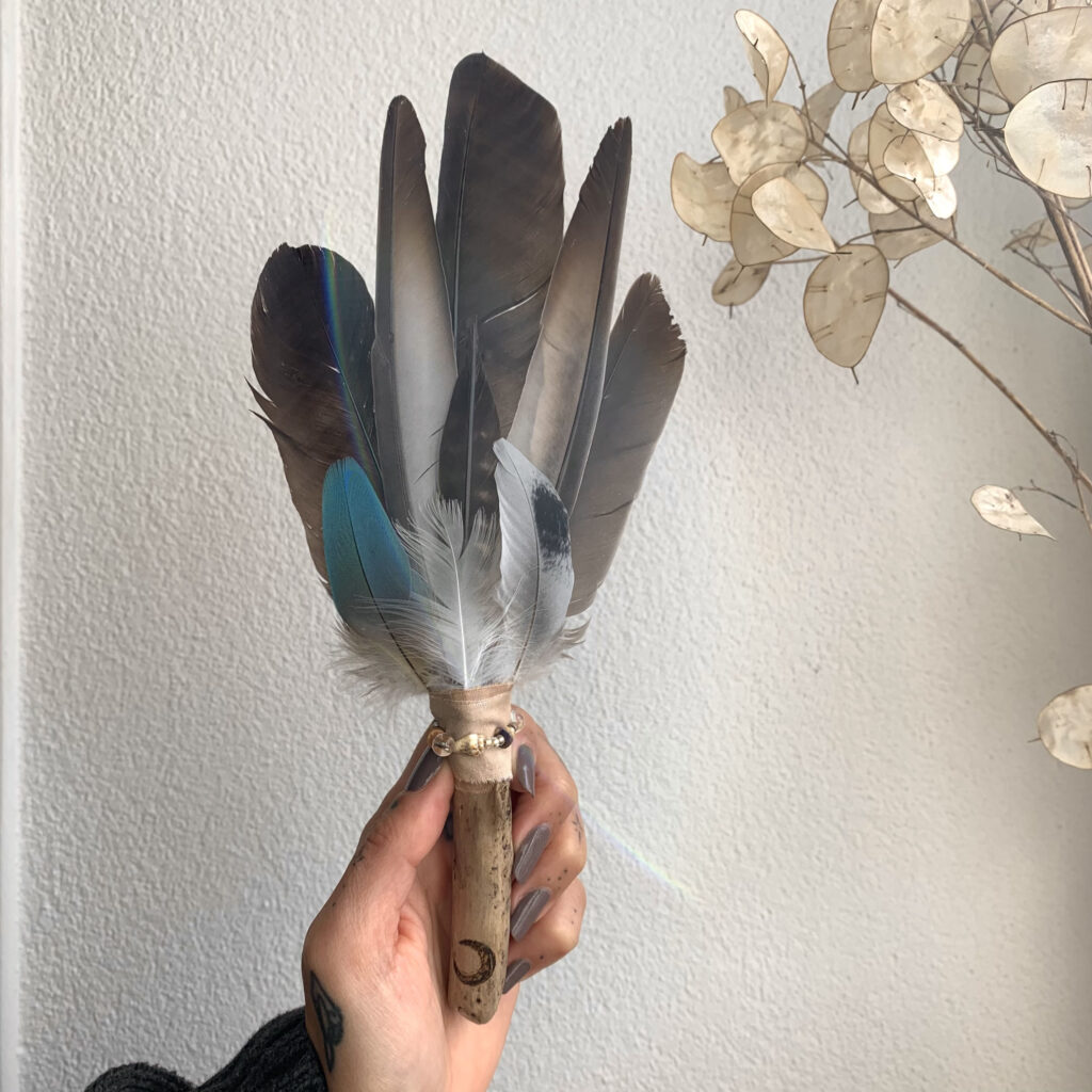 objet rituel éthique AF.ART éventail à fumigation